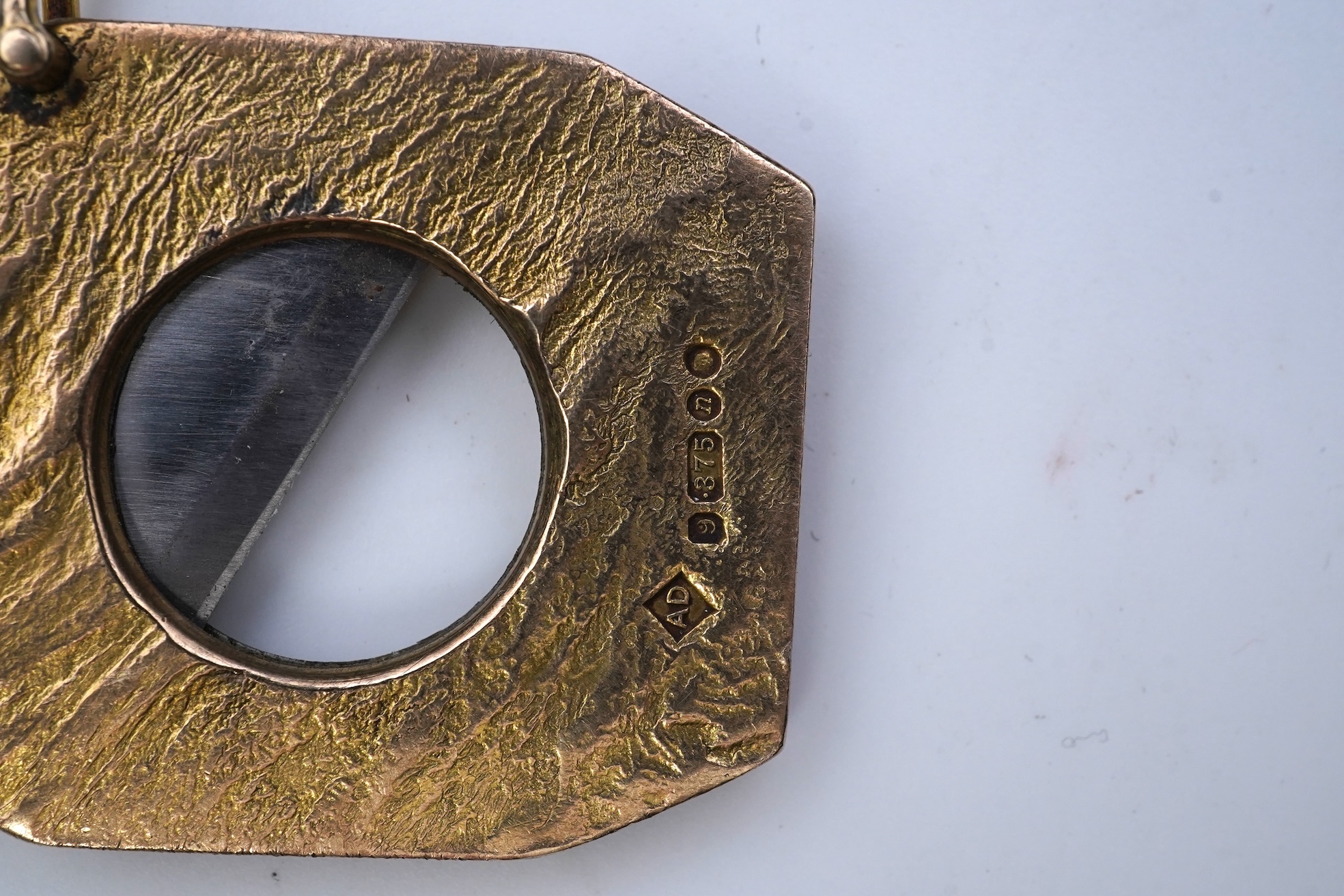 Dunhill, a 9ct gold and steel cigar cutter, circa 1968